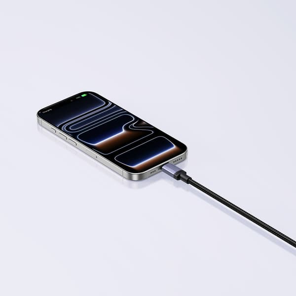 USB-C PD 100W 5A 1m Kaapeli - Musta
