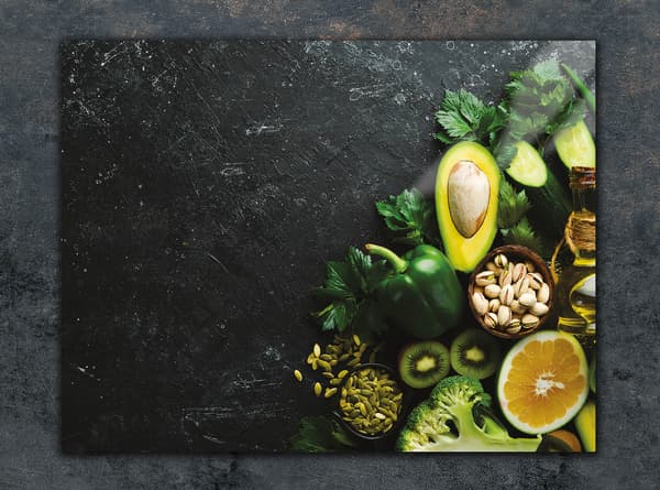 GLAS SKÆREBRÆT 30x22 AVOCADO