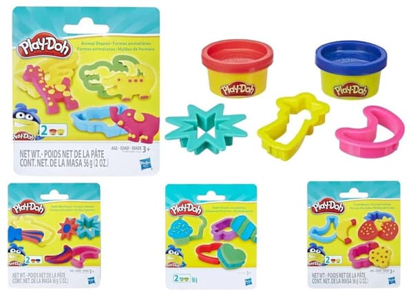 Play-Doh 2 rör + tillbehörsmix