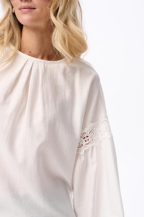 Damebluse Mela Ecru 36