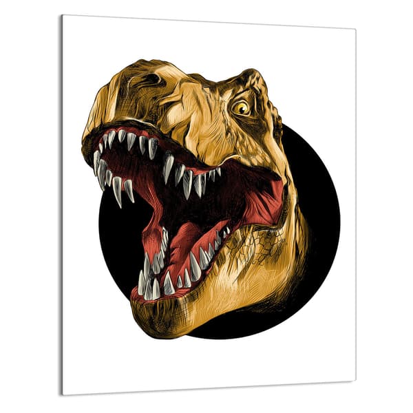 GLAS SKÆREBRÆT 40x52 Dinosaur
