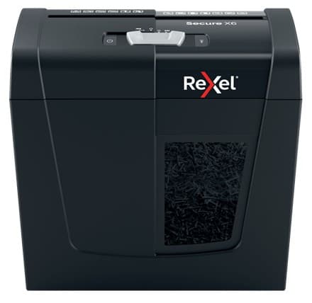 Rexel Secure X6 makulator, P4, 6 ark, 10 l beholder