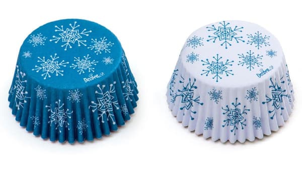 Frozen Snowflake muffinsivuokia 50x32mm 36 kpl