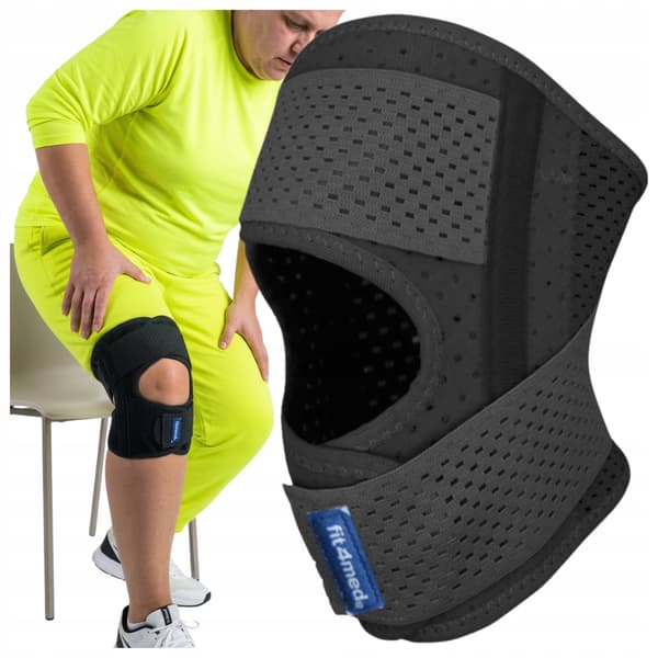 Knästöd, elastiskt knästöd, vänster XL FIT4MED