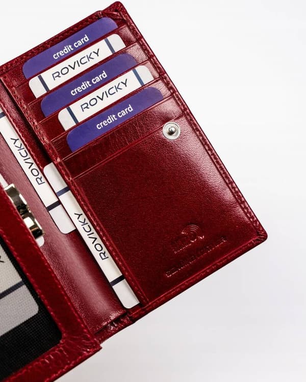 Rovicky damepung i læder med RFID