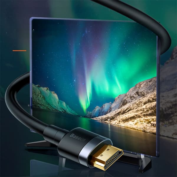 HDMI 4K ljud- och videokabel 5m - svart