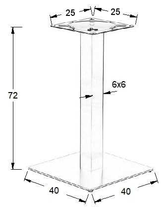 SH-3002-1/60/S borstad - 40x40 cm
