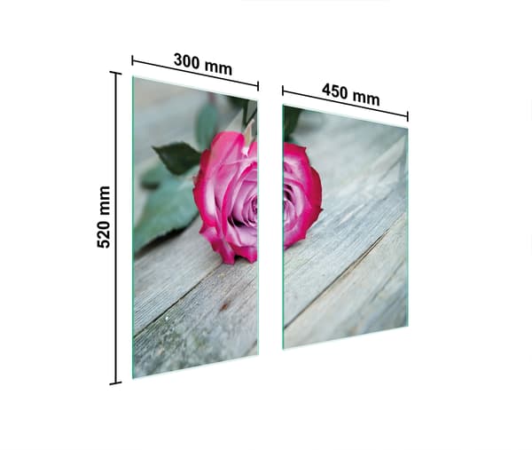 GLASSKYDDSSKIVA 75x52 ROSA