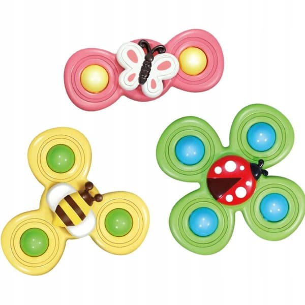 3 sensoriske sugekopper rasle spinner ME-042