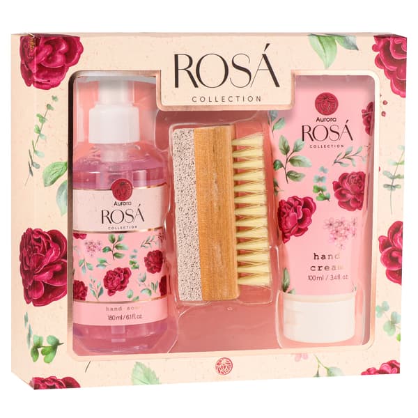 AURORA Rosa Box Brush -lahjasetti - 3 tuotetta