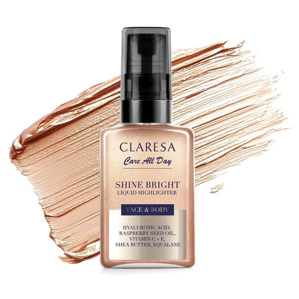CLARESA Shine Bright&Body flydende highlighter 50 ml