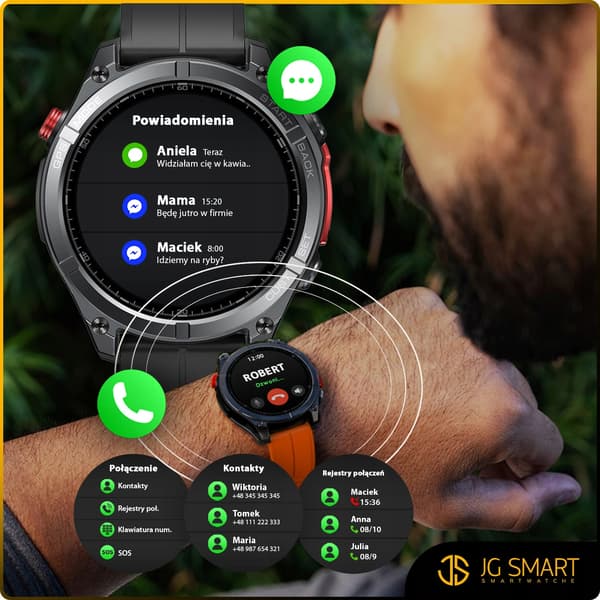 SMARTWATCH VERTIX - CZARNY