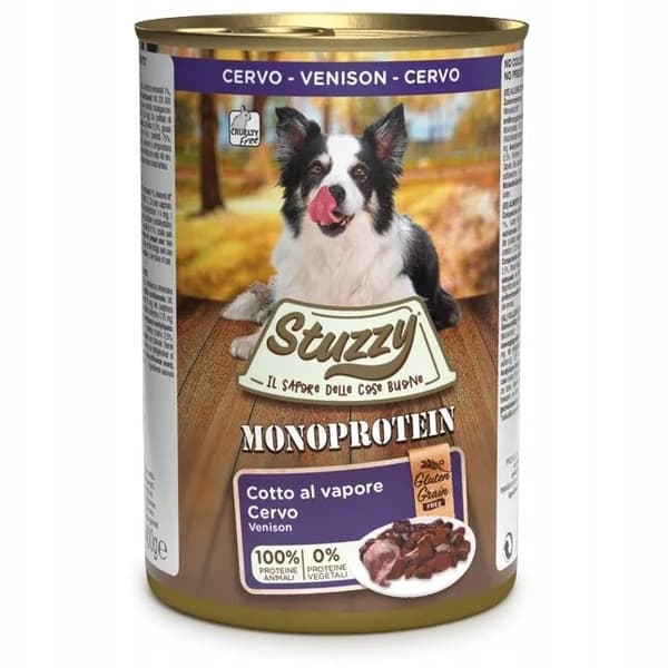 STUZZY Monoprotein vildt - vådfoder til hund - 6x400g