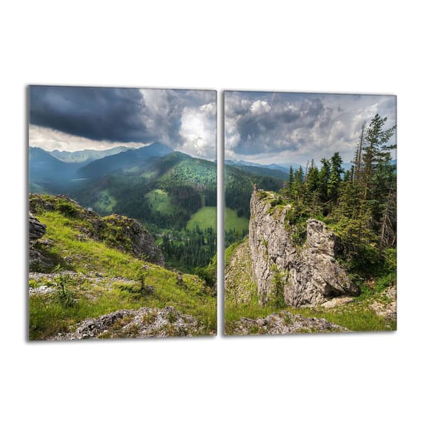 Glasbeskyttelsesplade til komfur 2x40x52 Mountains