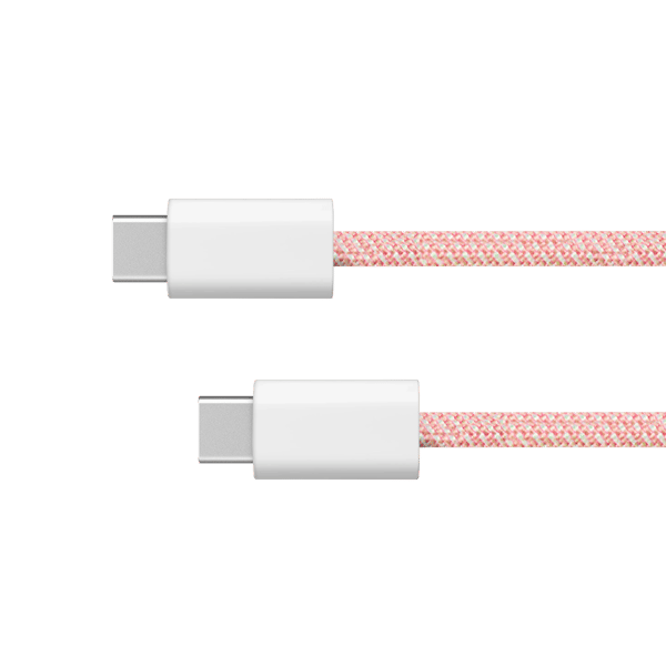 Kruger og Matz Basic USB-C til USB-C kabel 60W 1,5 m pink