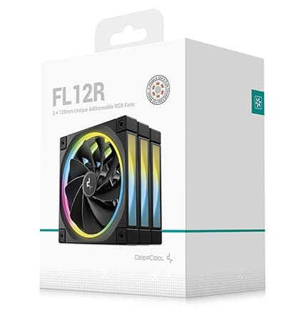DeepCool FL12R 3IN1 blæser sort, 12 cm, 3 stk., ARGB