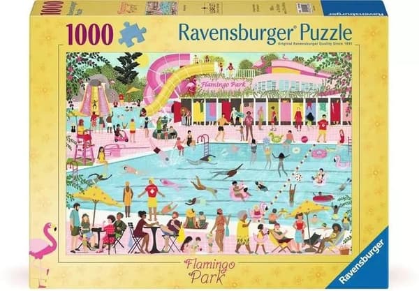 Pussel 1000 Flamingo Park