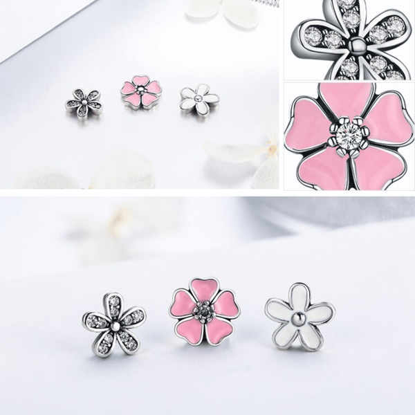 Pandora Blomhalsband Berlocker Silver S925