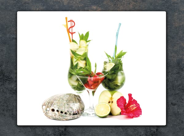 SKÄRBRÄDA I GLAS 52x40 FRUKT