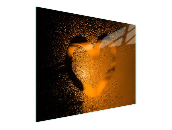 GLAS SKÄRBRÄDA 52x30 HJÄRTA
