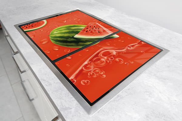 GLASSKYDDSPLÅT FÖR SPIS 75x52 VATTENMELON