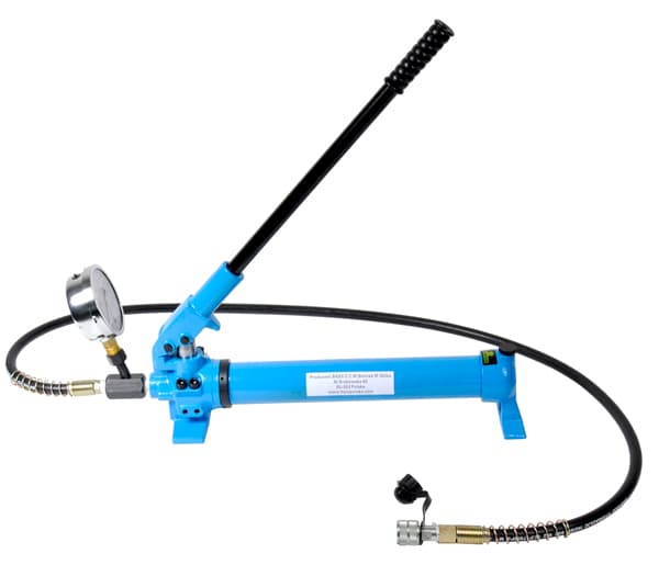 Hydraulpump för 700 bar cylindrar, tryckmätare