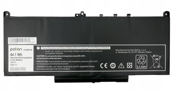 Dell laptopbatteri J60J5 til Latitude E7260 E7270 E7470 5800mAh