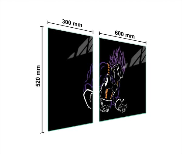 90x52 ANIME GLAS KOMFURBESKYTTELSESPLADE
