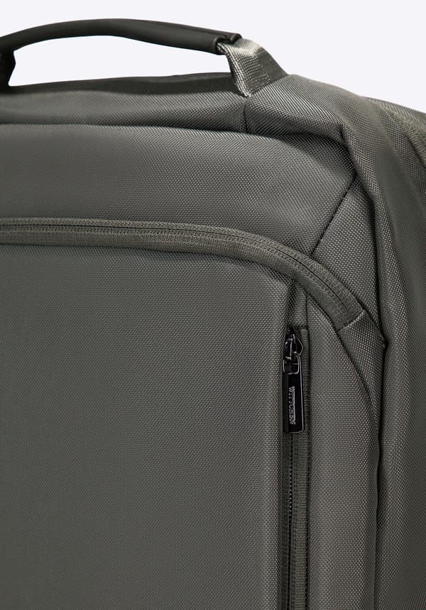 Wittchen herrryggsäck för 15,6" laptop, rak, för flygplan, grå, grå polyester