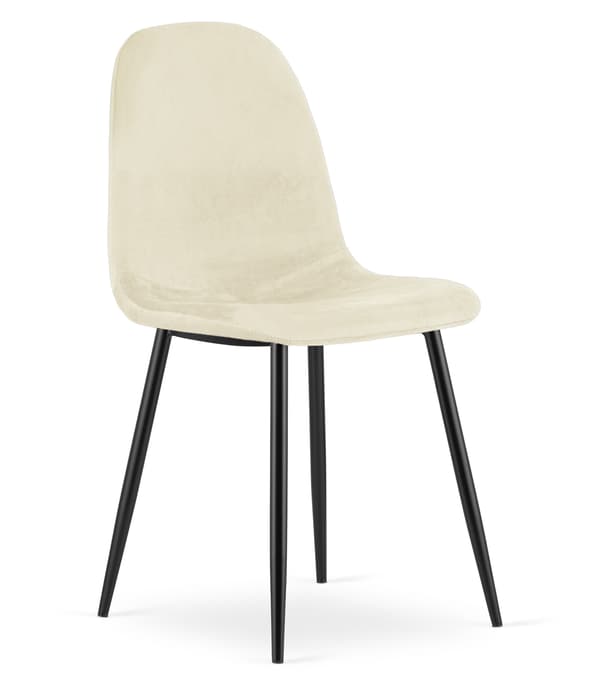 COMO stol - beige sammet x 2