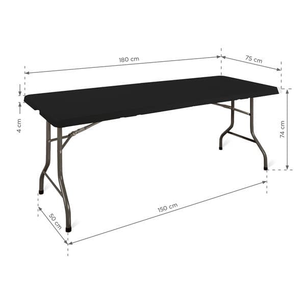 Evenemangsbord E180 (180X75) - svart