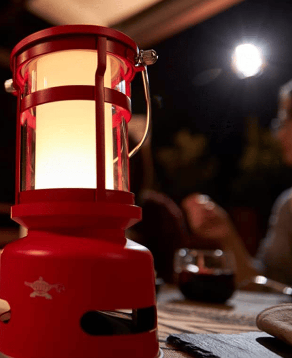 Campinglampa (röd)