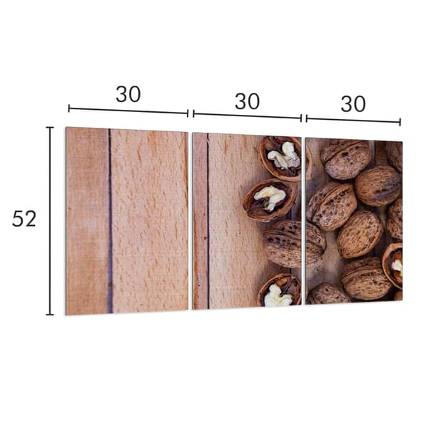 Lasinen suojalevy liedelle 3x30x52