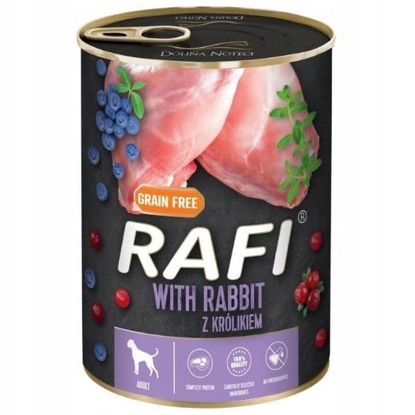Rafi vådfoder til hunde med en blanding af smagsvarianter 24x800g