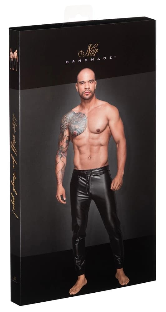 Noir Matte Black Herrjoggingbyxor L