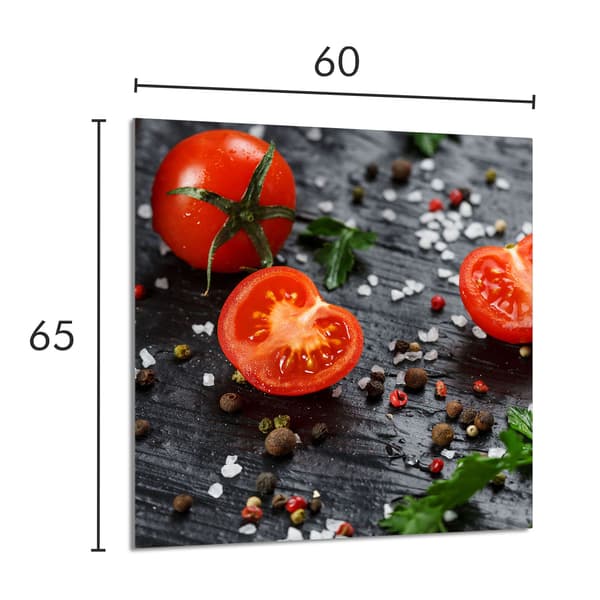 KEITTIÖN LASIPANEELI 60x65 Tomaatti