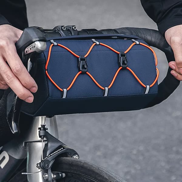 Cykelväska monterad på styret 2,2 l - blå