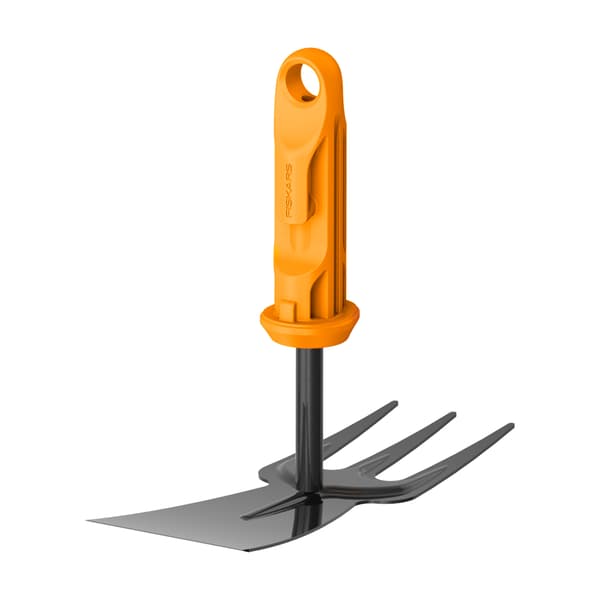 FISKARS ONECLICK Trädgårdshacka med gaffel 5 cm + handtag 119-174 cm