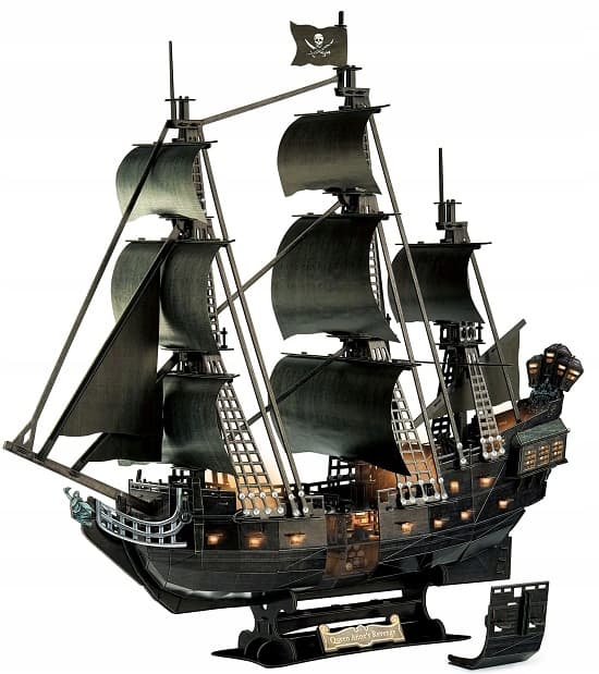 CUBIC FUN 3D-pussel Queen Annes hämnd 293 bitar LED-version L522h