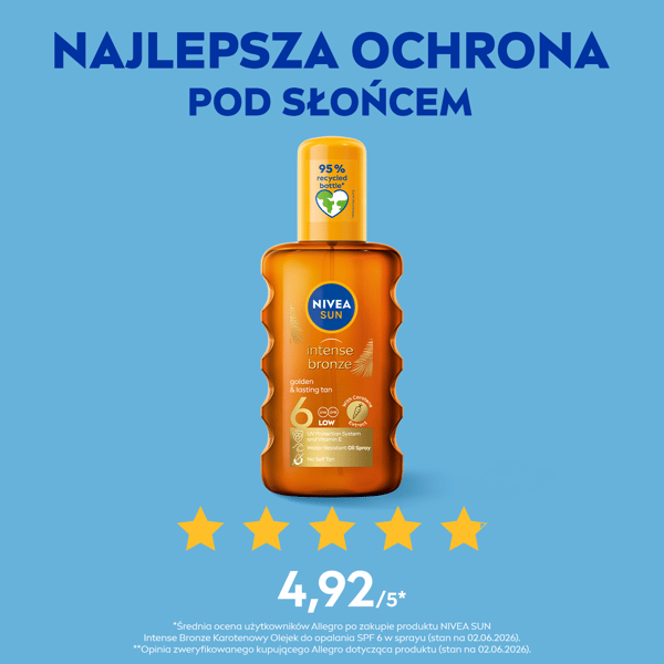 NIVEA SUN Intense Bronze karotin solskyddsspray SPF6 200ml