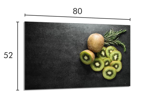 Glasskydd för spishäll 80x52 Kiwi