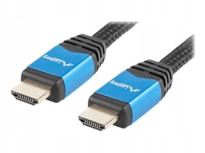 Lanberg Premium M/M v2.0 HDMI-kabel 1m sort-blå