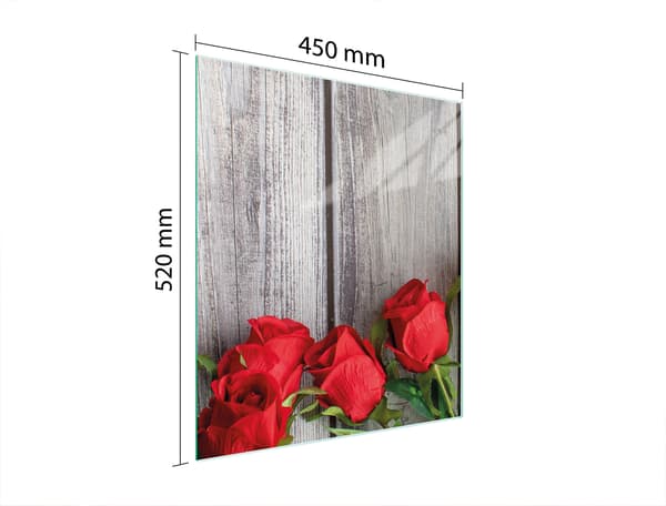 GLASSKÆREBRÆT 45x52 ROSER