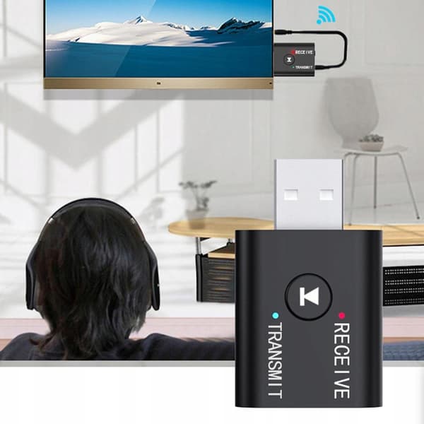 BLUETOOTH 5.0 -LÄHETINVASTAANOTIN + LÄHETIN 2in1