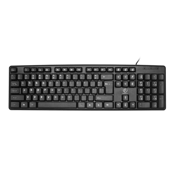 Rebeltec UNO USB-kablet tastatur sort