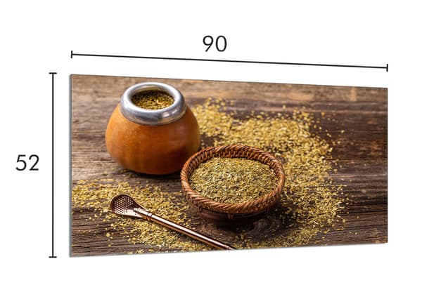 Lasinen liesisuoja 90x52 Yerba