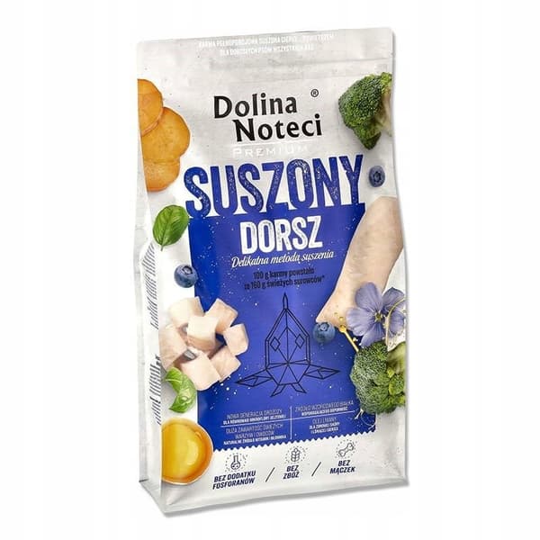 Dolina Noteci Premium Torsk Torrfoder för Hundar 9 kg Påse