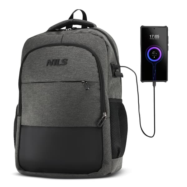 NC4503 BYRYGSÆK MED USB GRÅ NILS