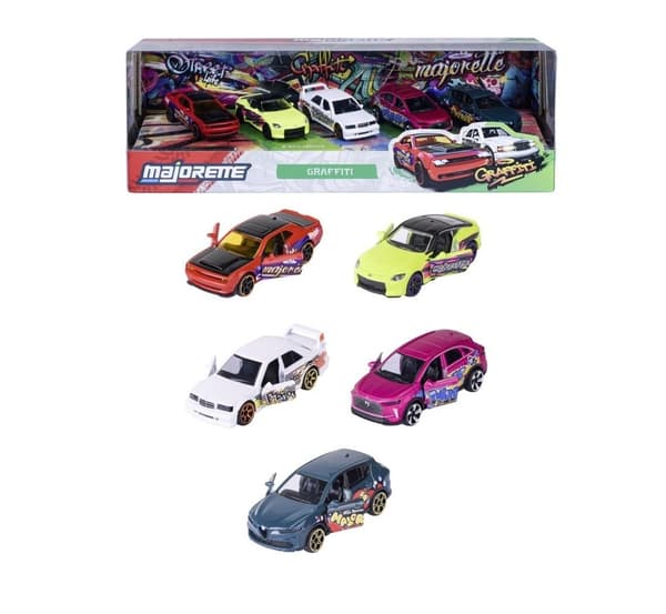 Majorette-graffitit 5 kpl