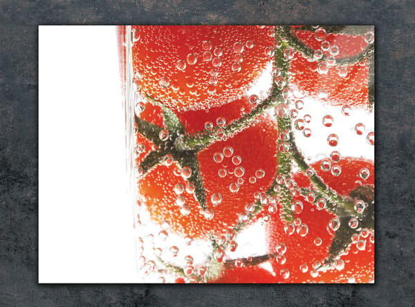 SKÄRBRÄDA I GLAS 40x30 TOMAT